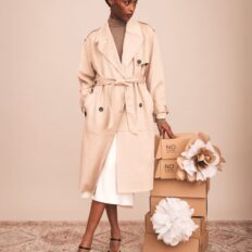 Escarpin vegan Martina noir — vue portée plein pied