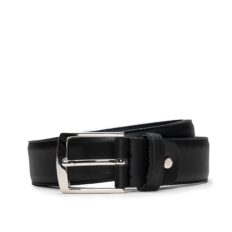 ceinture vegan microfibre noire