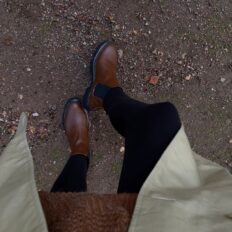 Bottine chelsea vegan Molly marron — bottine cheville élégante