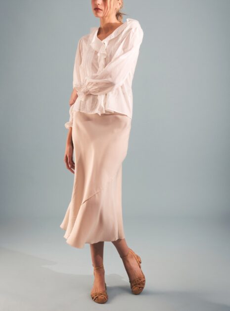 Sandale vegan Desa en liège — vue de profil à talon