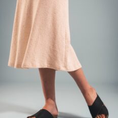 Sandale vegan Tupai noire — semelle rembourrée noire confort