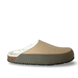 sandale vegan bicolore beige