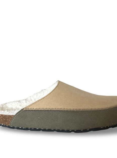 sandale vegan bicolore beige