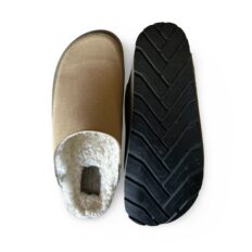 Chausson vegan Suva unisexe — vue détaillée coton bio et liège naturel