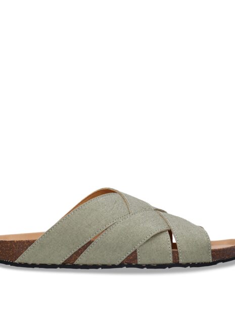sandale pinatex vegan verte